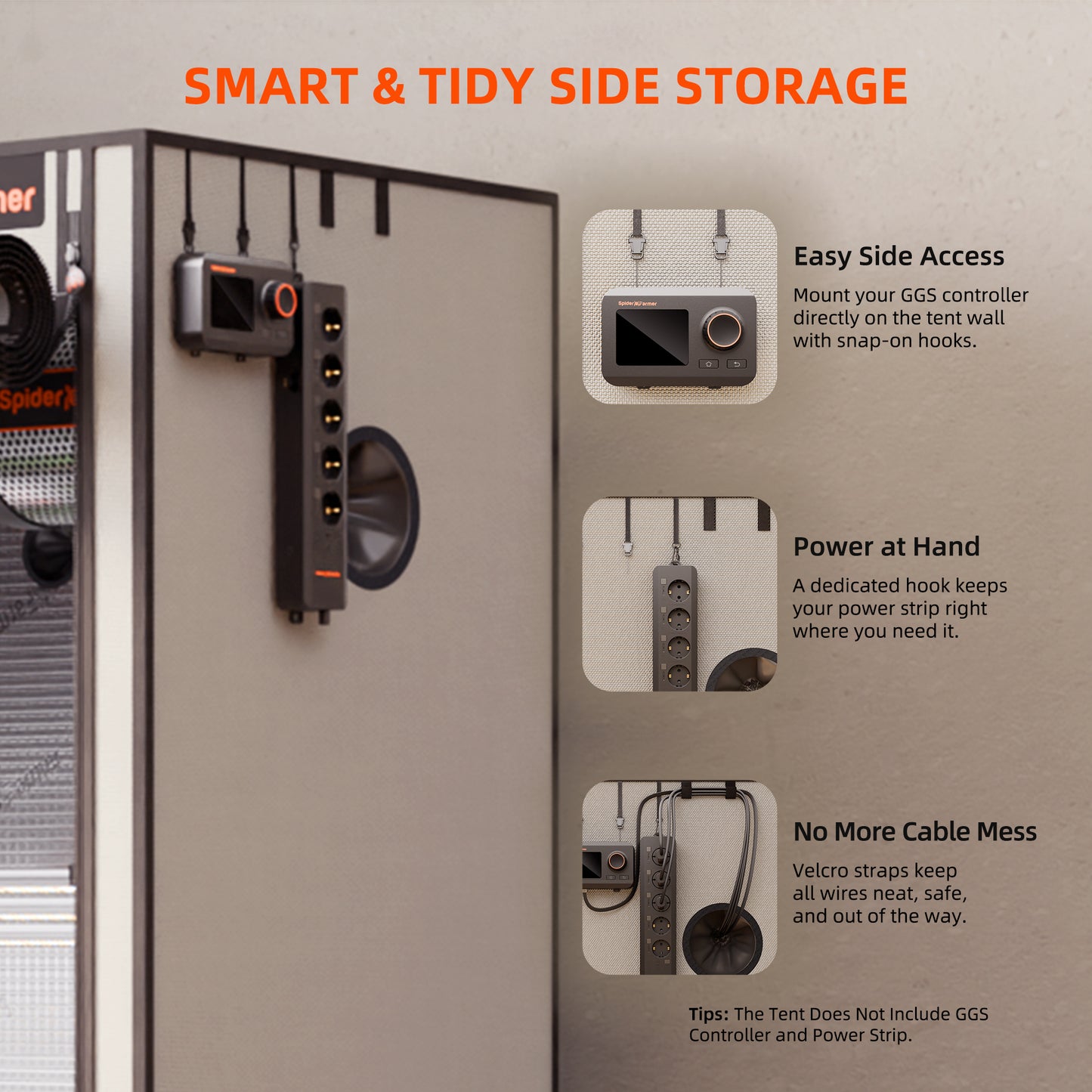Smart Hydroponic DWC Grow Tent Kit – 4-Bucket System with New SF2000 200W LED, 4” Inline Fan, 2 Clip Fans, GGS Power Strip, WiFi-Integrated Controls for Automated Lighting, Ventilation &amp; Circulation, and Environmental Sensors