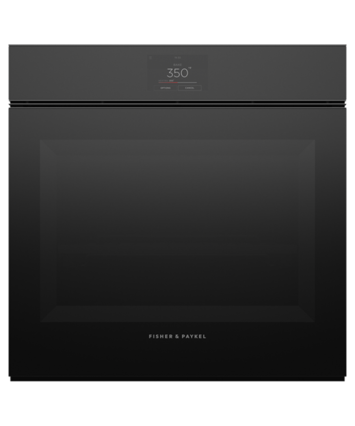 Fisher Paykel 24" Series 9 Minimal Handleless Self-Cleaning Oven Black Glass - OB24SMPTNB1