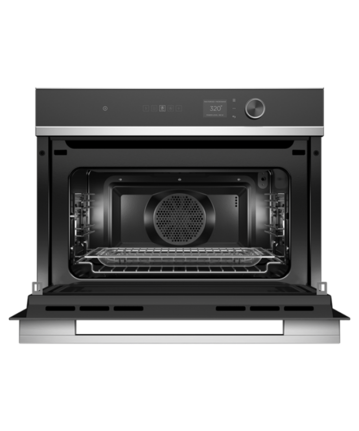 Fisher Paykel 24" Series 7 Contemporary Compact Convection Speed Oven Stainless Steel - OM24NDLX1