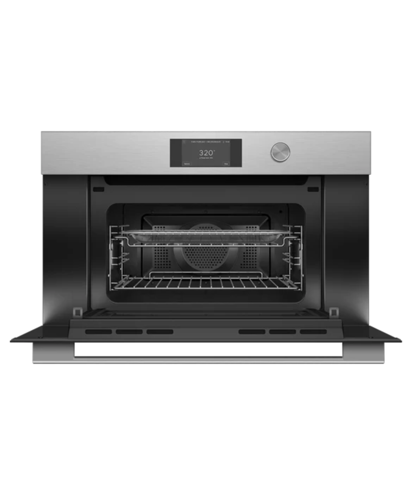 Fisher Paykel 30" Series 7 Contemporary Compact Convection-Speed Oven Silver - OM30NCTDX3