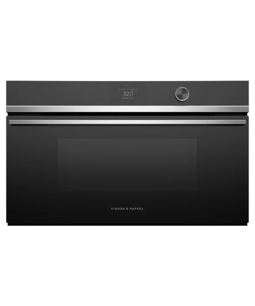 Fisher Paykel 30" Series 9 Contemporary Compact Convection-Speed Oven Stainless Steel - OM30NDTDX1