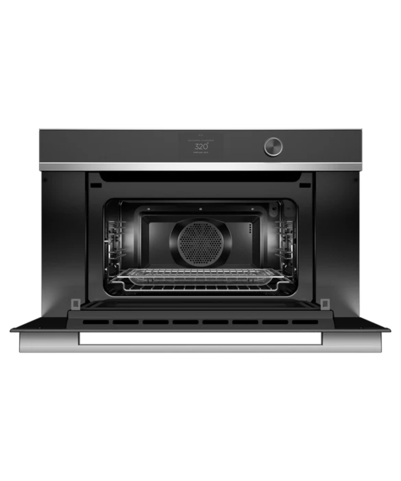 Fisher Paykel 30" Series 9 Contemporary Compact Convection-Speed Oven Stainless Steel - OM30NDTDX1