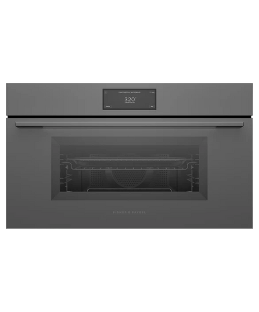 Fisher Paykel 30" Series 9 Minimal Compact Convection-Speed Oven Gray - OM30NMUG3