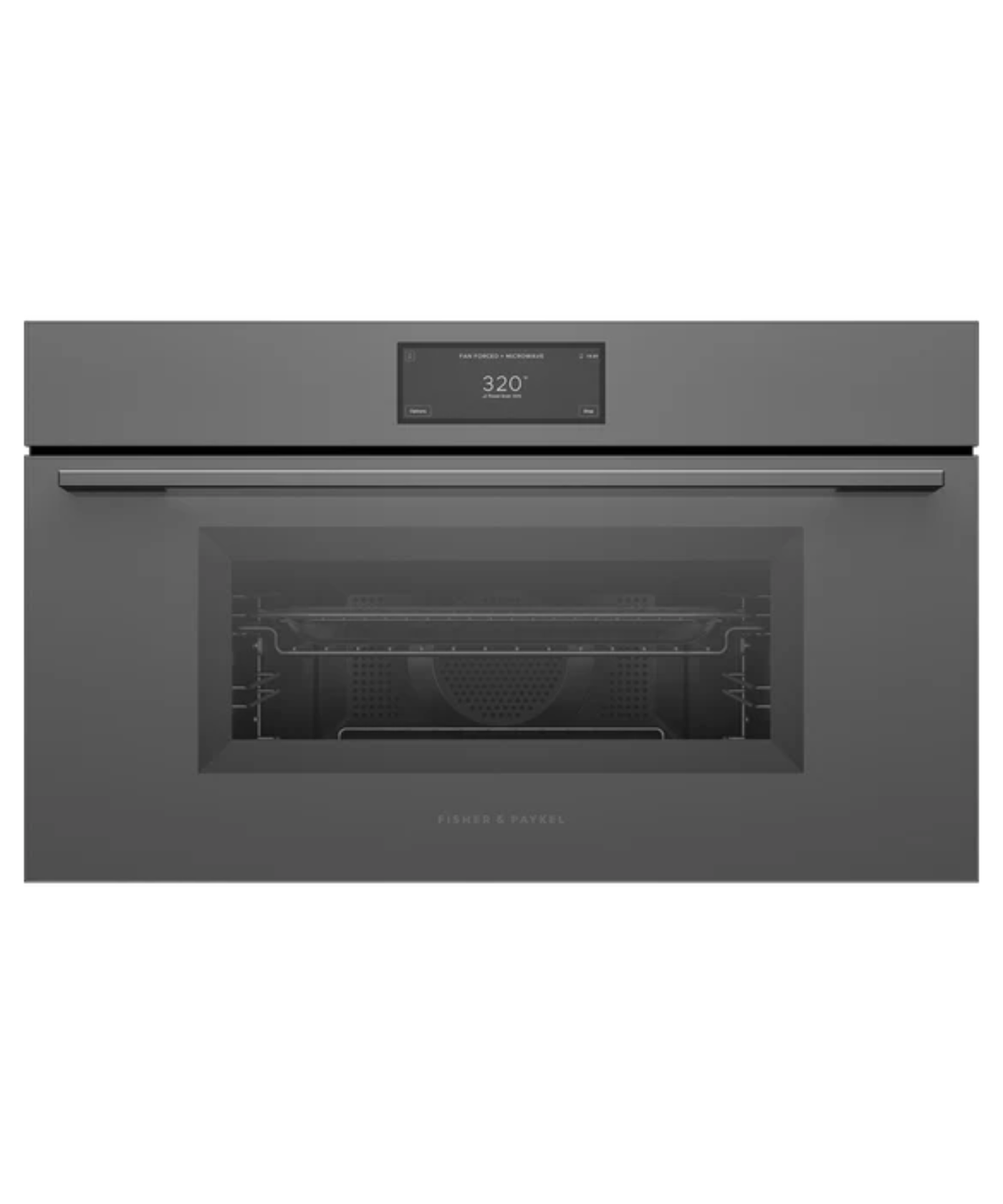 Fisher Paykel 30" Series 9 Minimal Compact Convection-Speed Oven Gray - OM30NMUG3