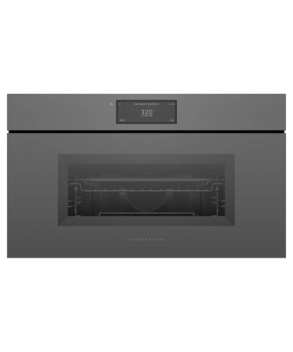 Fisher Paykel 30" Series 9 Minimal Handleless Compact Convection-Speed Oven Gray - OM30NMUNG3