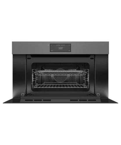 Fisher Paykel 30" Series 9 Minimal Handleless Compact Convection-Speed Oven Gray - OM30NMUNG3