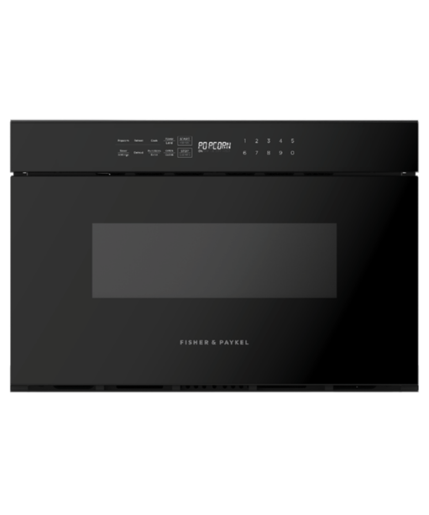 Fisher Paykel 24" Series 7 Contemporary Microwave Drawer Black Glass - OMD24SDB1