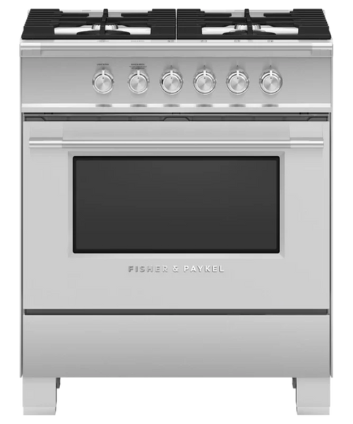 Fisher Paykel 30" Series 7 Classic 4 Burner Gas Range Stainless Steel - OR30SCG4X1