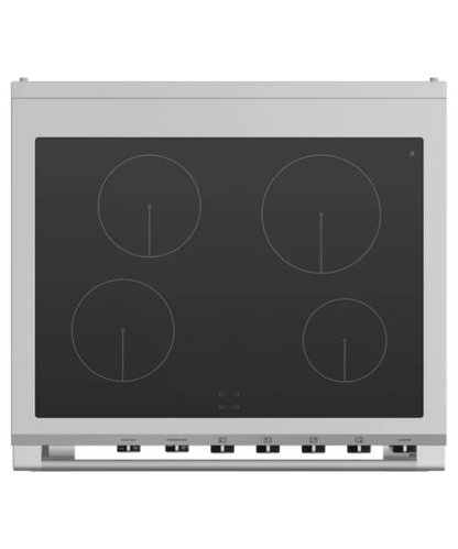 Fisher Paykel 30" Series 9 Classic 4 Zone Induction Self-Cleaning Range Black - OR30SCI6B1