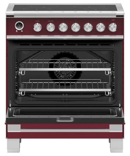 Fisher Paykel 30" Series 9 Classic 4 Zone Induction Self-Cleaning Range Red - OR30SCI6R1