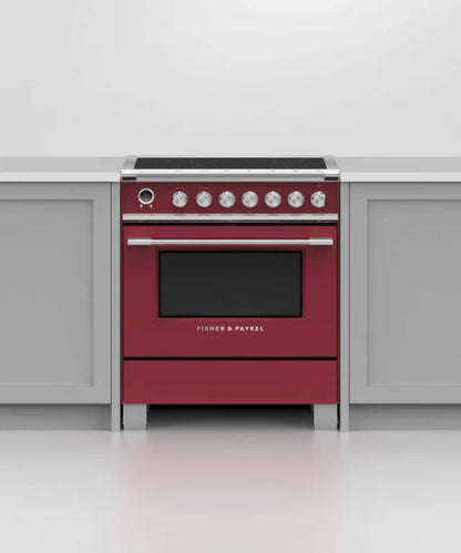 Fisher Paykel 30" Series 9 Classic 4 Zone Induction Self-Cleaning Range Red - OR30SCI6R1