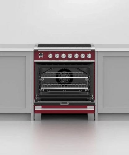 Fisher Paykel 30" Series 9 Classic 4 Zone Induction Self-Cleaning Range Red - OR30SCI6R1
