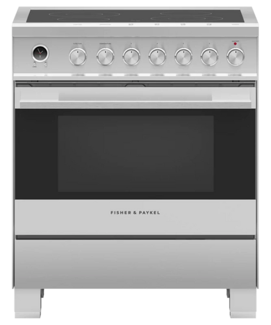 Fisher Paykel 30" Series 7 4 Element Electric Range, Ceramic Radiant Stainless Steel - OR30SDE6X1