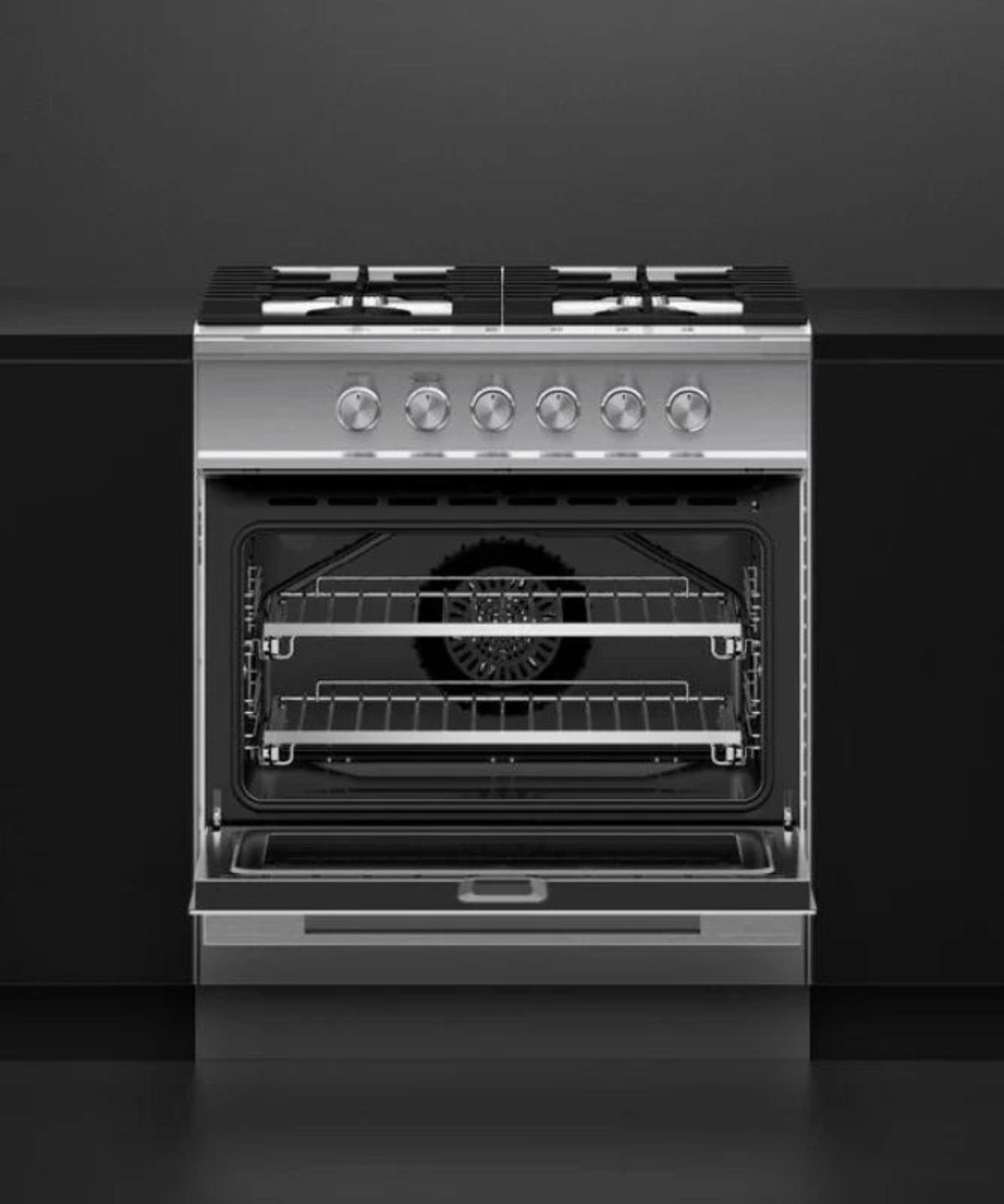 Fisher Paykel 30" Series 7 Contemporary 4 Burner Gas Range, Natural Gas Stainless Steel - OR30SDG4X1