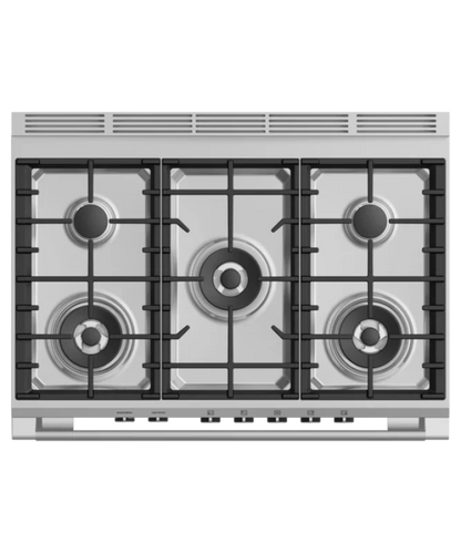 Fisher Paykel 36" Series 7 Classic 5 Burner Gas Range White - OR36SCG4W1