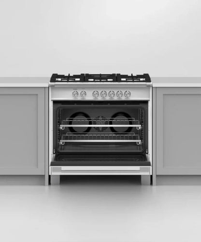 Fisher Paykel 36" Series 7 Classic 5 Burner Gas Range White - OR36SCG4W1
