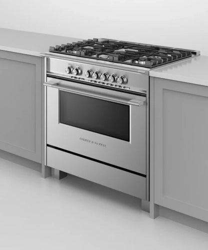 Fisher Paykel 36" Series 7 Classic 5 Burner Gas Range Stainless Steel - OR36SCG4X1