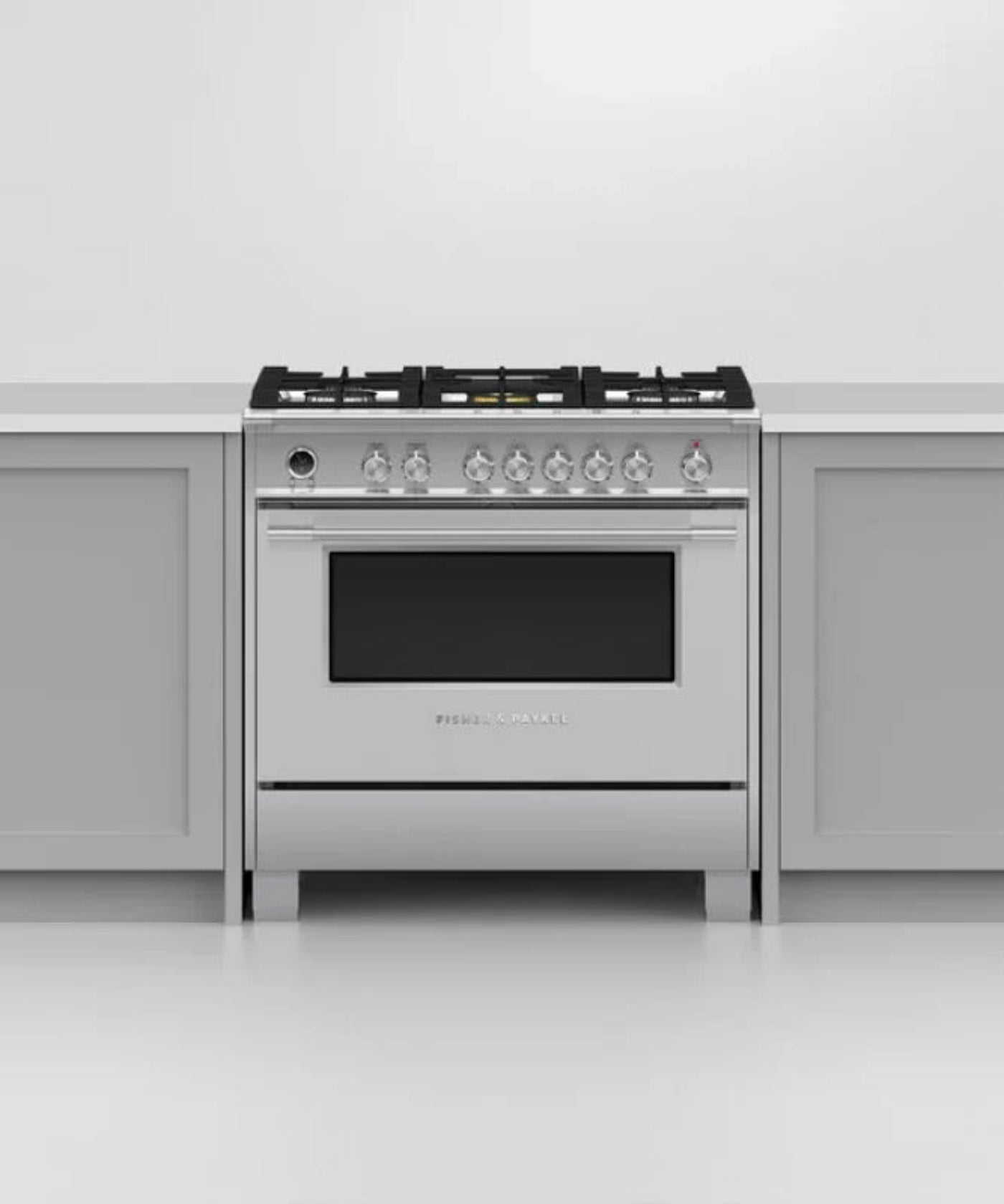 Fisher Paykel 36" Series 9 Classic 5 Burner Dual Fuel Self-Cleaning Range Stainless Steel - OR36SCG6X1