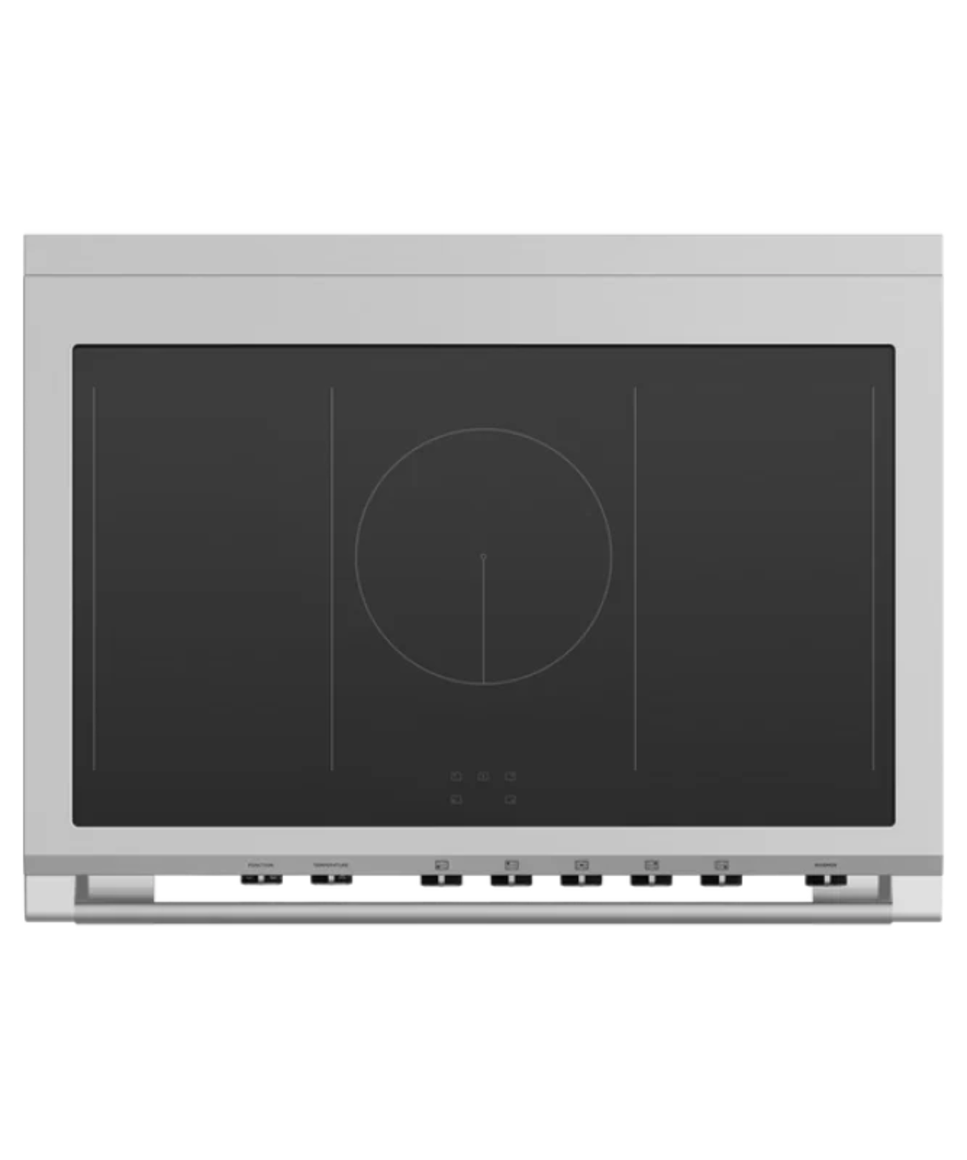 Fisher Paykel 36" Series 9 Classic 5 Zone Induction Self-Cleaning Range, 2 SmartZones Black - OR36SCI6B1