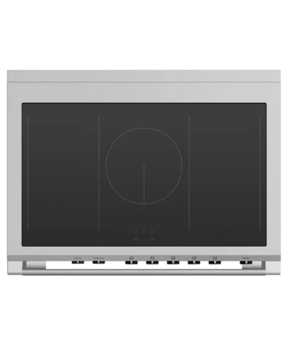 Fisher Paykel 36" Series 9 Classic 5 Zone Induction Self-Cleaning Range, 2 SmartZones Black - OR36SCI6B1
