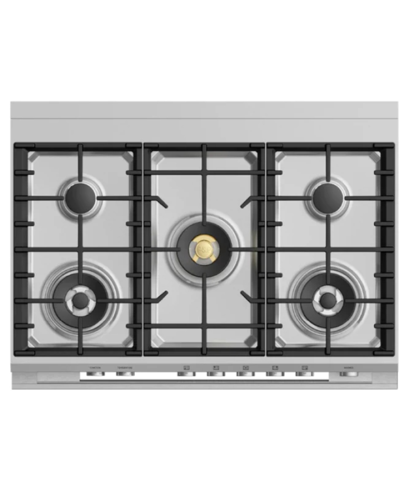 Fisher Paykel 36" Series 9 Contemporary 5 Burner Dual Fuel Self-Cleaning Range Stainless Steel - OR36SDG6X1