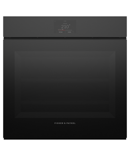 Fisher Paykel 24" Series 11 Minimal Handleless Combi-Steam Oven Black Glass - OS24SMTNB1