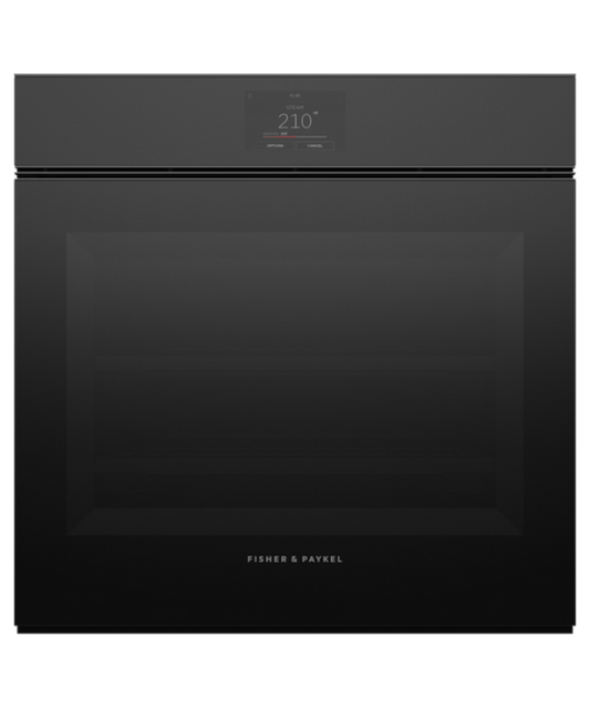 Fisher Paykel 24" Series 11 Minimal Handleless Combi-Steam Oven Black Glass - OS24SMTNB1