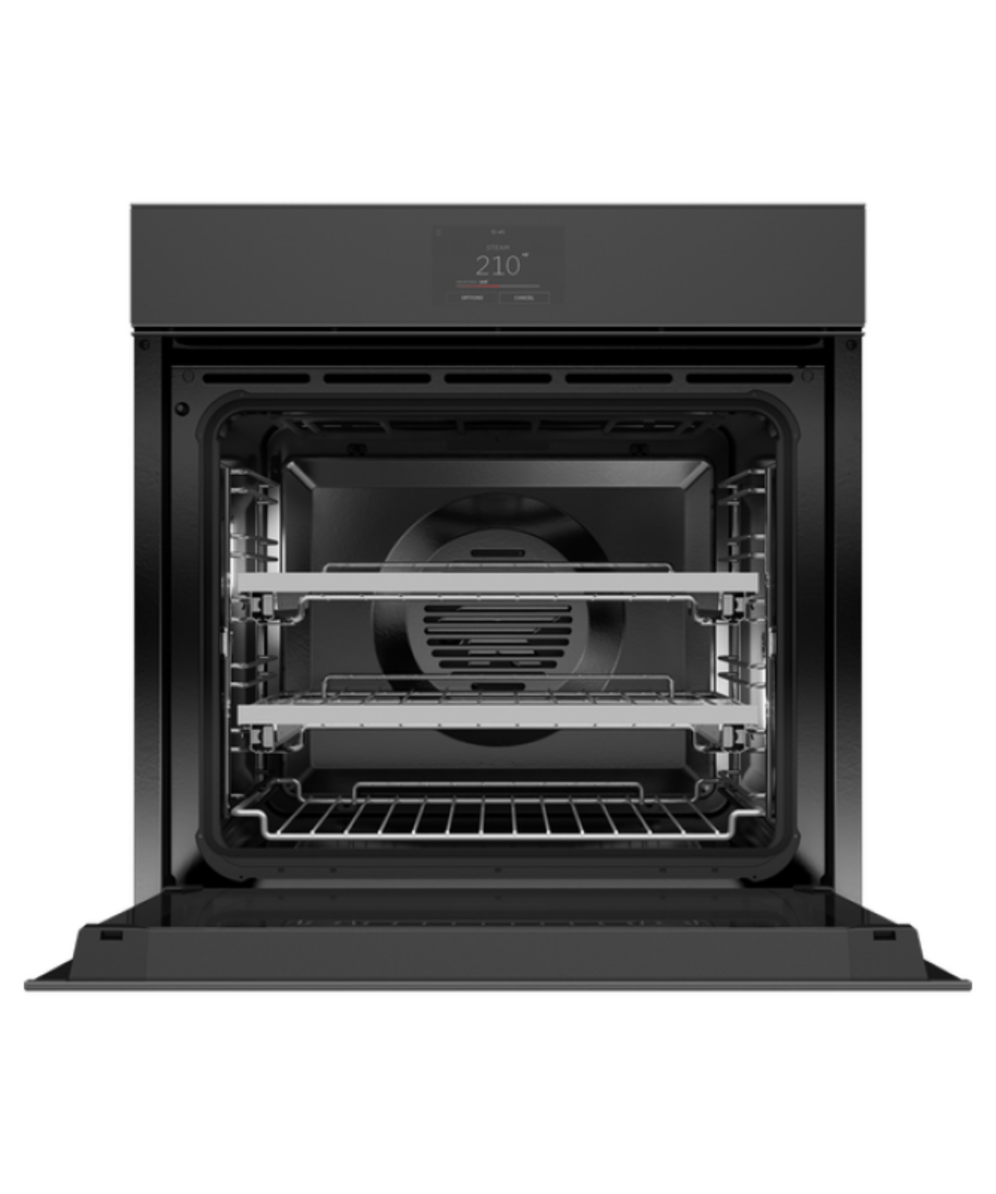 Fisher Paykel 24" Series 11 Minimal Handleless Combi-Steam Oven Black Glass - OS24SMTNB1
