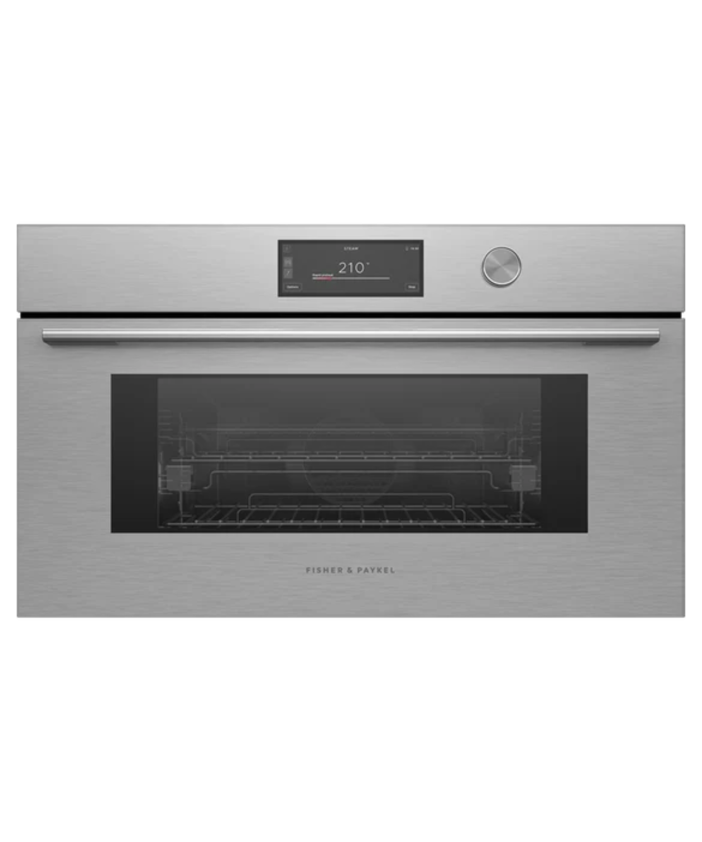 Fisher Paykel 30" Series 9 Contemporary Compact Combi-Steam Oven Silver - OS30NCUDX3