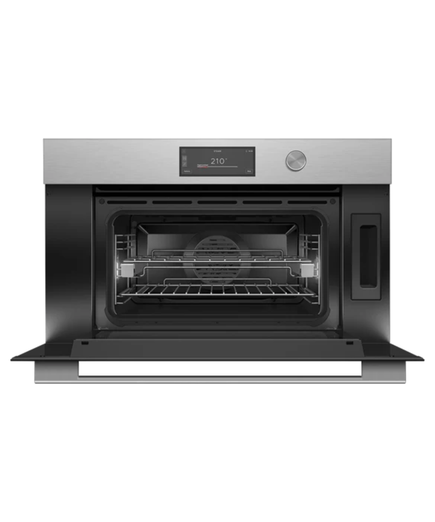 Fisher Paykel 30" Series 9 Contemporary Compact Combi-Steam Oven Silver - OS30NCUDX3