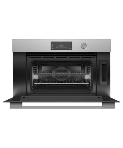 Fisher Paykel 30" Series 9 Contemporary Compact Combi-Steam Oven Silver - OS30NCUDX3
