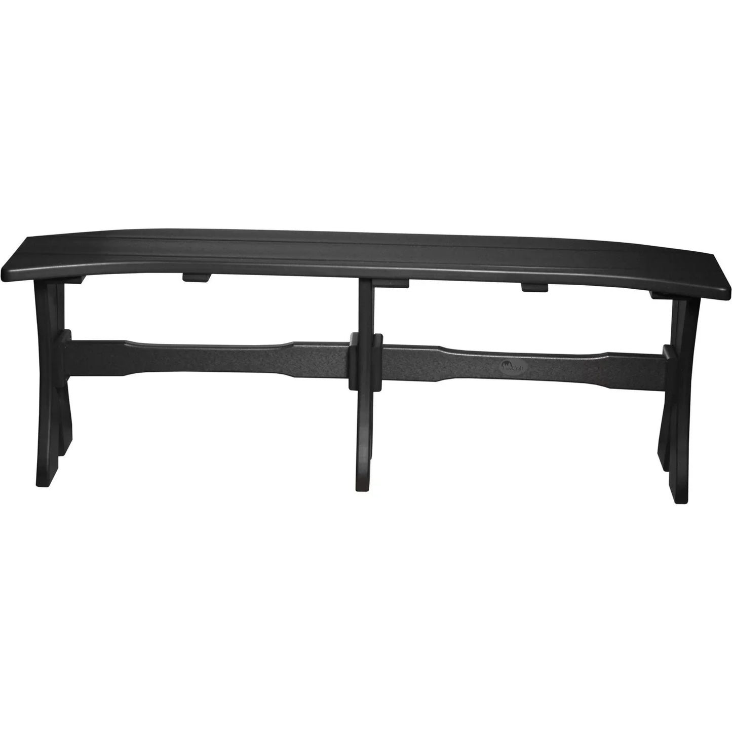 LuxCraft 52" Poly Dining Height Table Bench - P52TBBK
