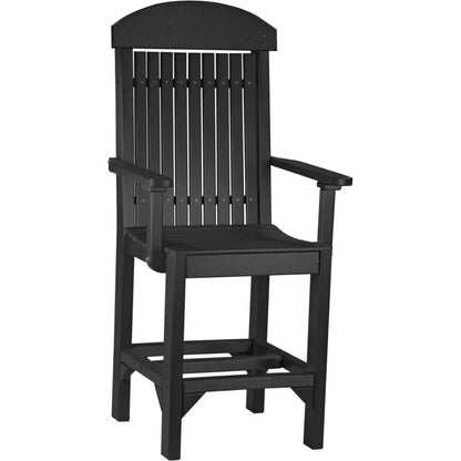 LuxCraft Bar Height Poly Captain Chair - PCCBBK
