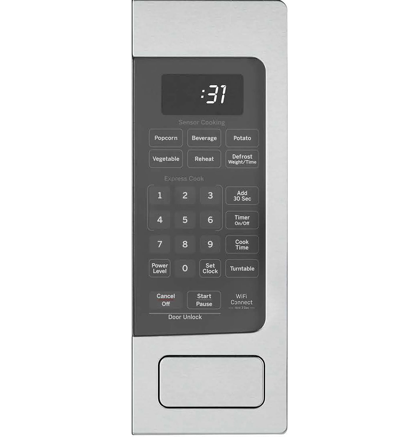 GE Appliances  1.1 Cu. Ft. Countertop Microwave Oven Stainless Steel - PCHK11S1WSS