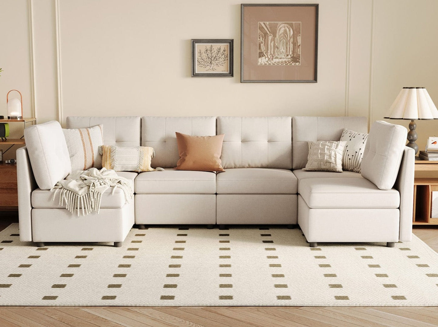 LINSY HOME RUBIK III 6 Seats Sofa - US-LH-SPF-Sofa-S800-F11-60-0-00