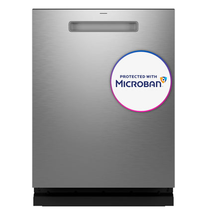 GE Appliances Fingerprint Resistant Top Control Stainless Interior Dishwasher with Microban Antimicrobial Technology Fingerprint Resistant Stainless - PDP715SYVFS