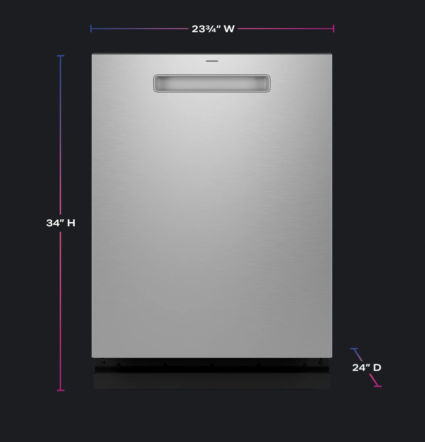 GE Appliances Fingerprint Resistant Top Control Stainless Interior Dishwasher with Microban Antimicrobial Technology Fingerprint Resistant Stainless - PDP715SYVFS