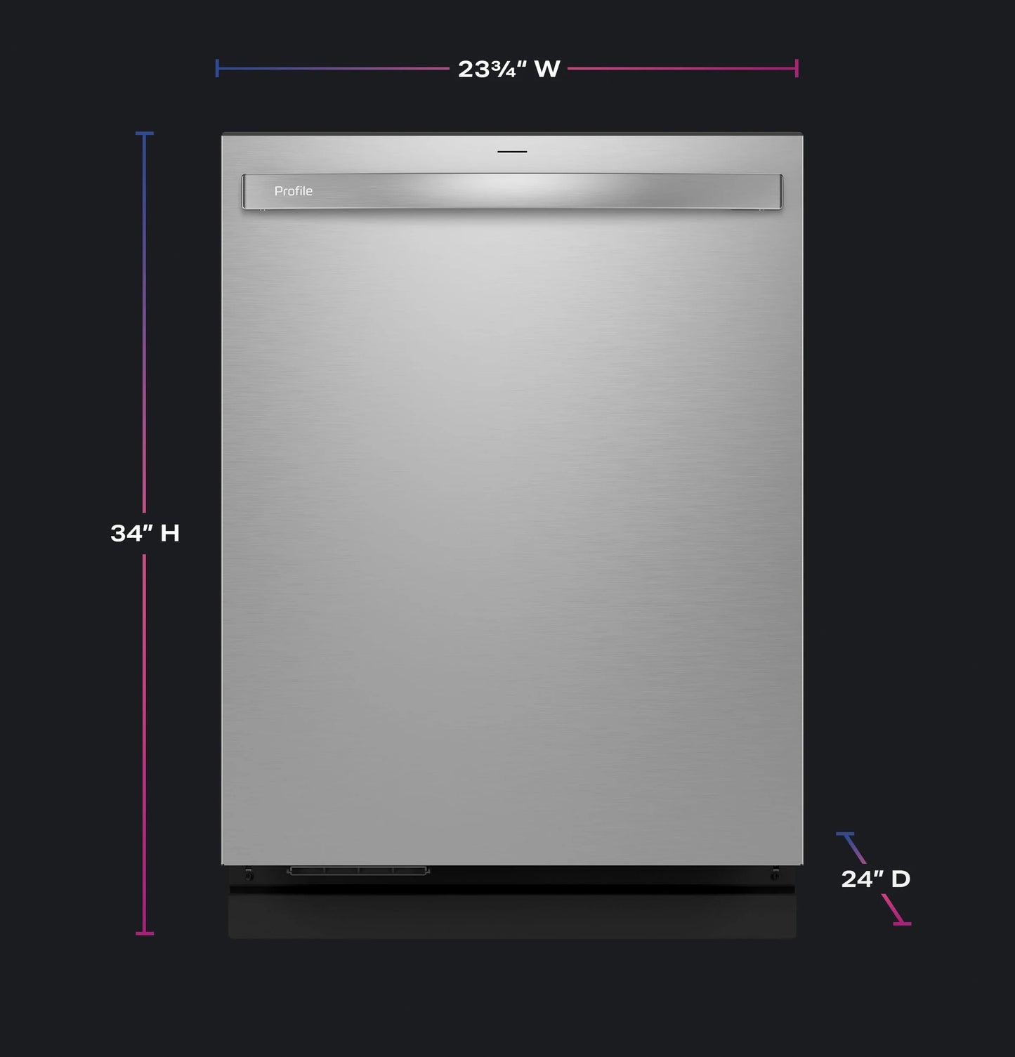 GE Appliances  Smart UltraFresh System Dishwasher with Microban Antimicrobial Technology with Deep Clean Washing 3rd Rack, 42 dBA Fingerprint Resistant Stainless - PDT755SYVFS