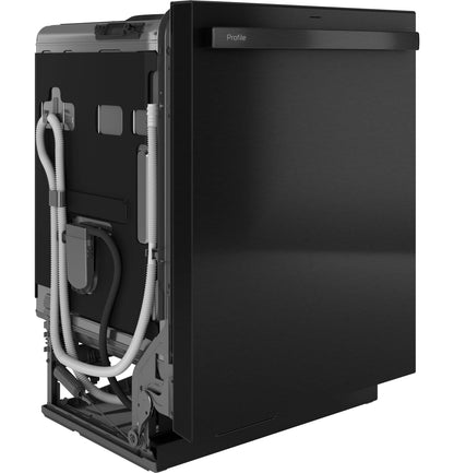 GE Appliances  Smart UltraFresh System Dishwasher with Microban Antimicrobial Technology with Deep Clean Washing 3rd Rack, 39 dBA Fingerprint Resistant Black Stainless - PDT795SBVTS