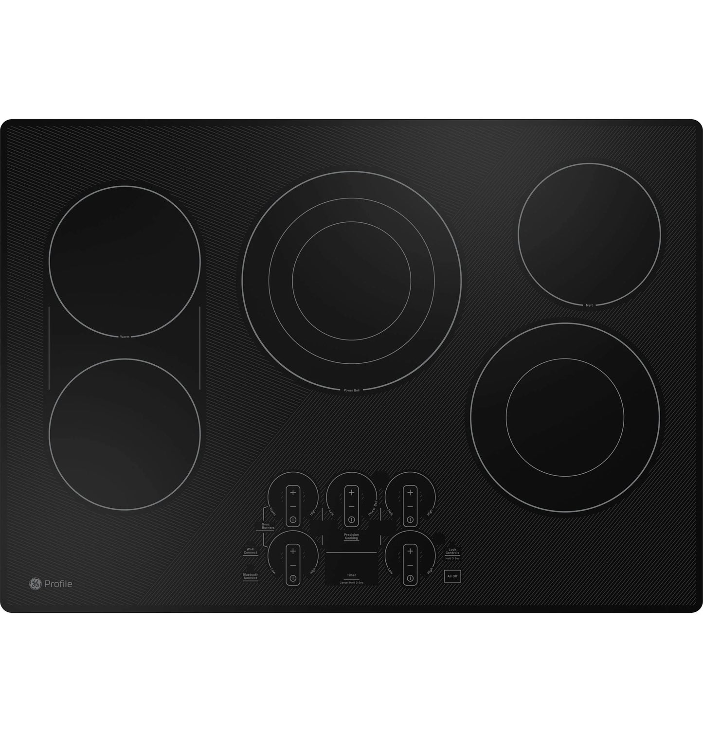 GE Appliances  30" Built-In Touch Control Electric Cooktop Black - PEP9030DTBB