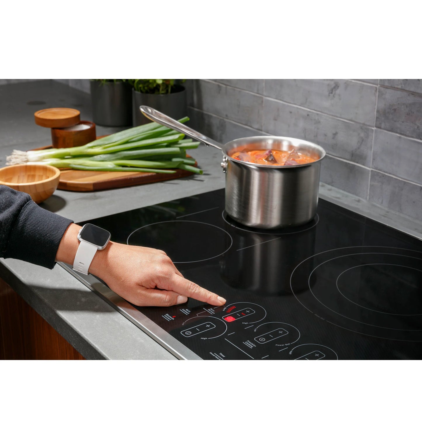 GE Appliances  30" Built-In Touch Control Electric Cooktop Black - PEP9030DTBB
