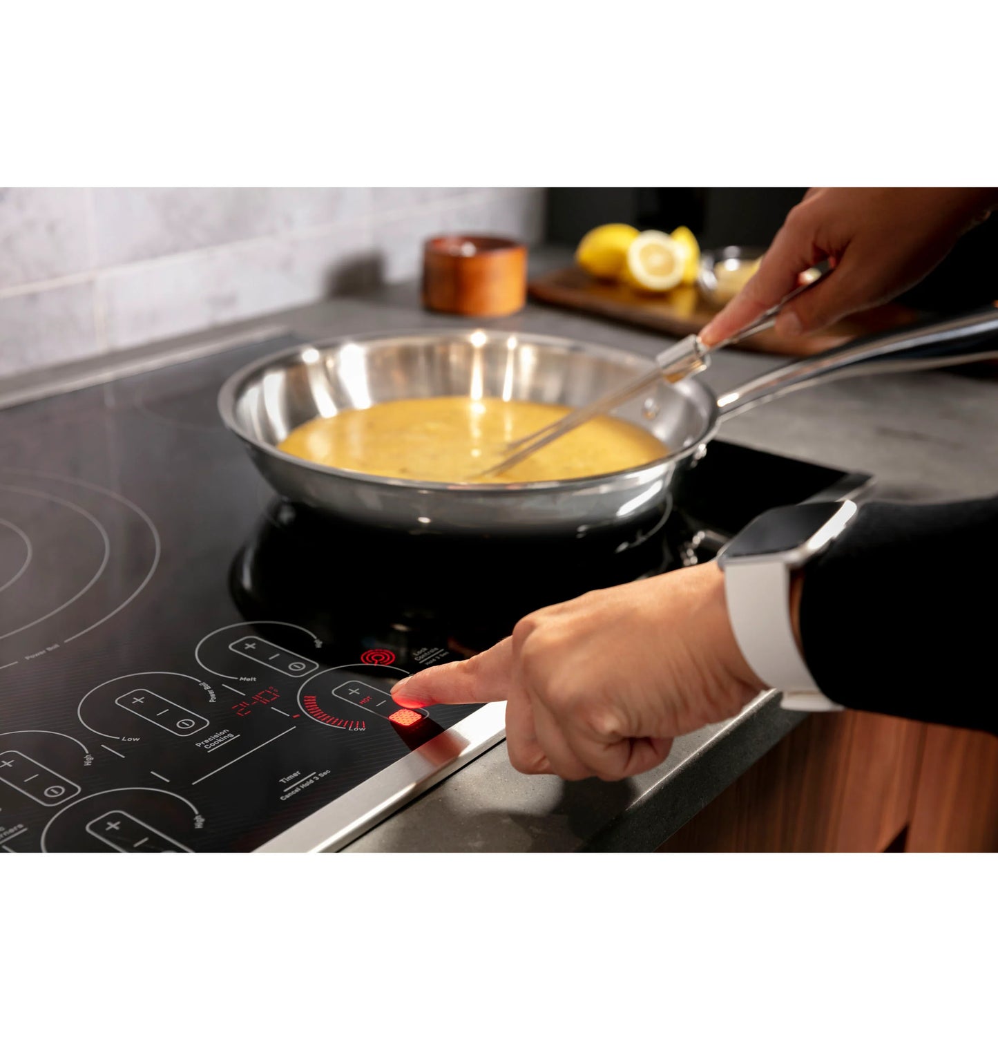 GE Appliances  30" Built-In Touch Control Electric Cooktop Black - PEP9030DTBB