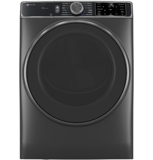 GE Appliances  7.8 cu. ft. Capacity Smart Front Load Gas Dryer with Steam and Sanitize Cycle Carbon Graphite - PFD95GSPWDS