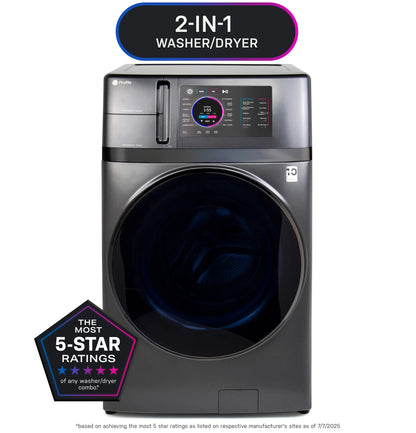 GE Appliances   4.8 cu. ft. Capacity UltraFast Combo with Ventless Inverter Heat Pump Technology Washer/Dryer Carbon Graphite - PFQ97HSPVDS