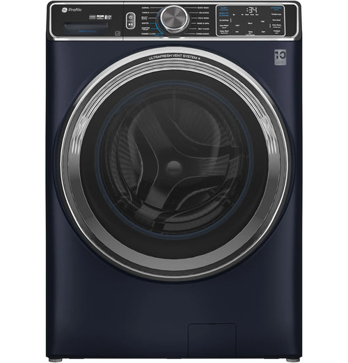 GE Appliances  5.3 cu. ft. Capacity Smart Front Load Washer with UltraFresh Vent System+ with OdorBlock Sapphire Blue - PFW870SPVRS
