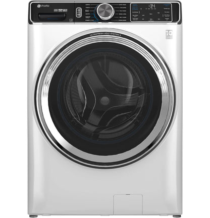 GE Appliances  5.3 cu. ft. Capacity Smart Front Load Washer with UltraFresh Vent System+ with OdorBlock White - PFW870SSVWW