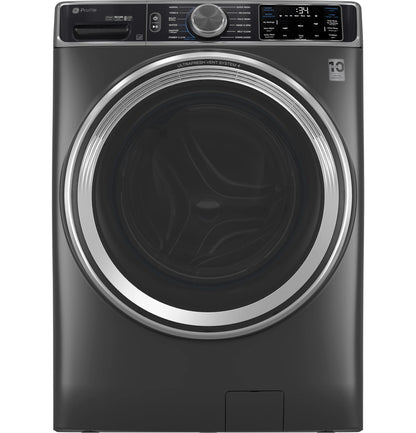 GE Appliances 5.5 cu. ft. Capacity Smart Front Load Steam Washer with UltraFresh Vent System+ and Smart Wash & Smart Rinse Carbon Graphite - PFW955SPWDS