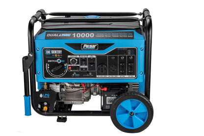 Aurora Generators Pulsar PG10000BRCO Pulsar 10,000 Watt Dual Fuel Generator with Recoil, Remote, Push Button Start & CO Alert - PowerGen USA - PG10000BRCO