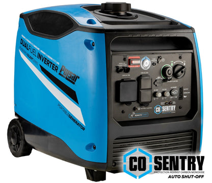 Aurora Generators Pulsar PG4500BISRCO 4,500-Watt Remote Start Dual-Fuel Inverter Generator with CO Shutdown Sensor - PowerGen USA - PG4500BISRCO