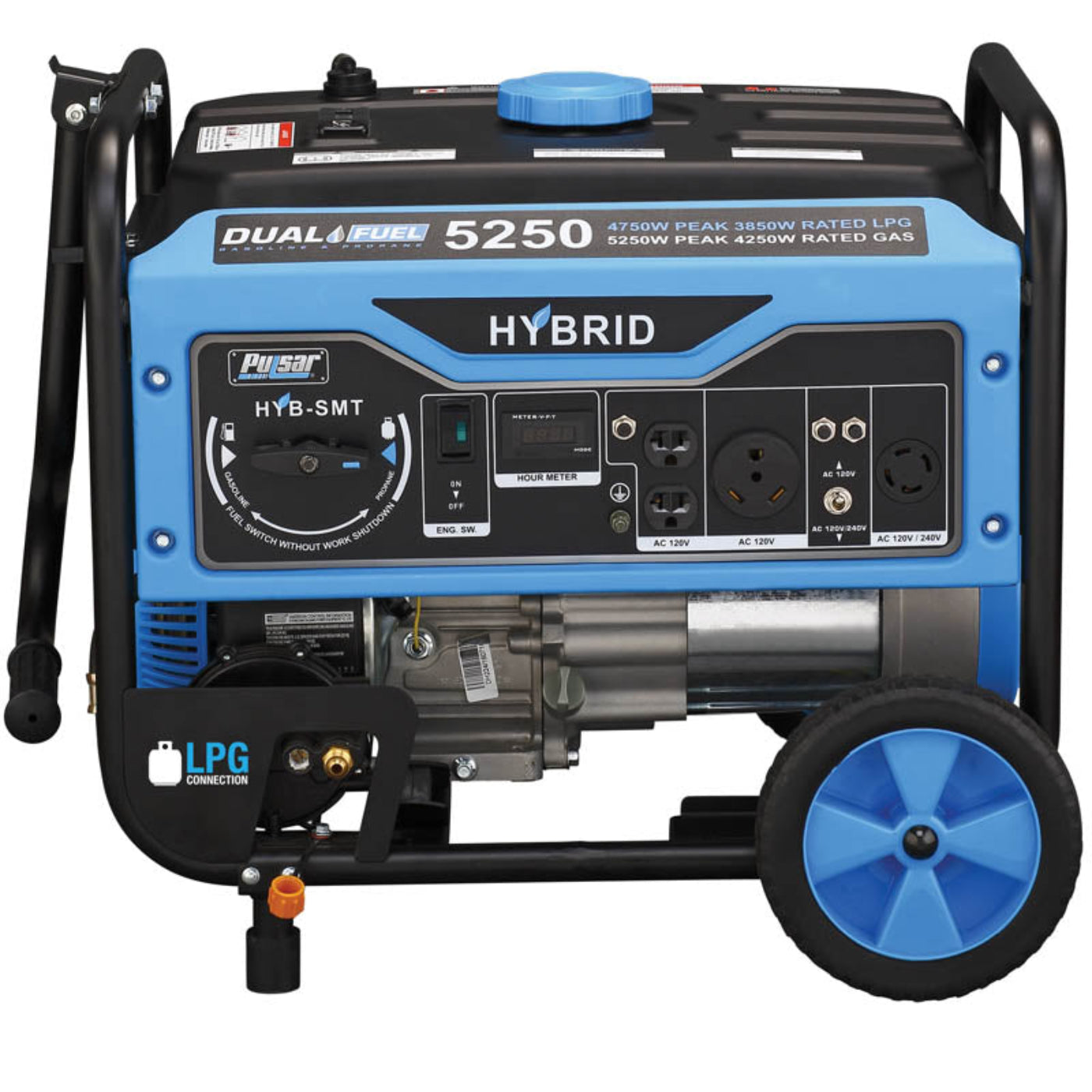 Aurora Generators Pulsar PG5250B 5,250 Peak Watt Dual-Fuel Generator - PowerGen USA - PG5250B